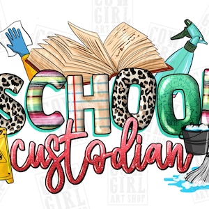 School custodian png sublimation design download, western school png, back to school png,school png,custodian png,sublimate designs download
