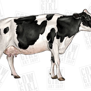 Holstein Cow png sublimation design download, hand drawn Cow png, Holstein Cow png design, cow png, sublimate designs download