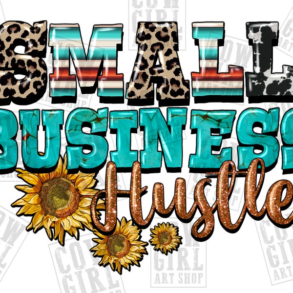 Small business hustler png sublimation design download, western small business png, hustler png, boss babe png, sublimate download