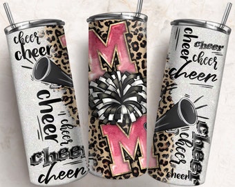 Sublimation Design, Tumbler PNG, Messy Bun Mom, Cheer Mom, Sports Mom,  Basketball Mom, Football Mom, Tumbler PNG, Sports Mom Cup