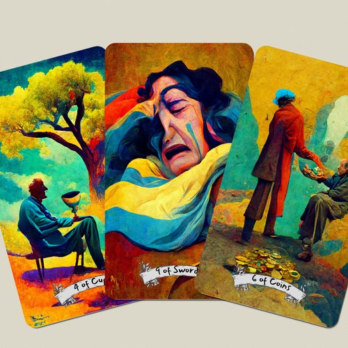 Surreal Tarot Deck Dali Tarot Cards Colorful Tarot Cards Etsy