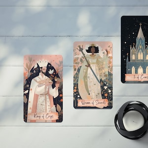 Modern Tarot Deck, Pastel Tarot Deck, Drawn Tarot Cards, Watercolor Tarot, Modern Tarot Cards, Colorful Tarot Deck, Painted Tarot Cards