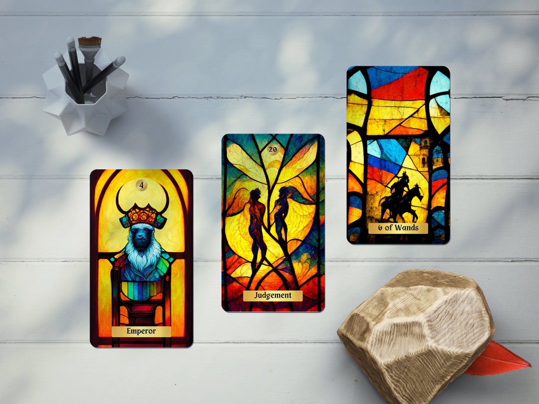 Vibrant Tarot Cards, Indie Tarot Deck, RSW Based Deck, Tarot Deck With
