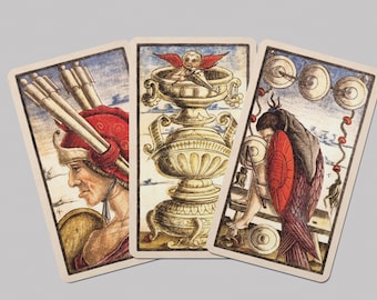 Vintage Tarot Deck, Sola Busca Tarot, Italienisches Tarot Deck, Altes Tarot, Original Design Tarot, Tarot Karten, Tarot Deck, Wahrsagen