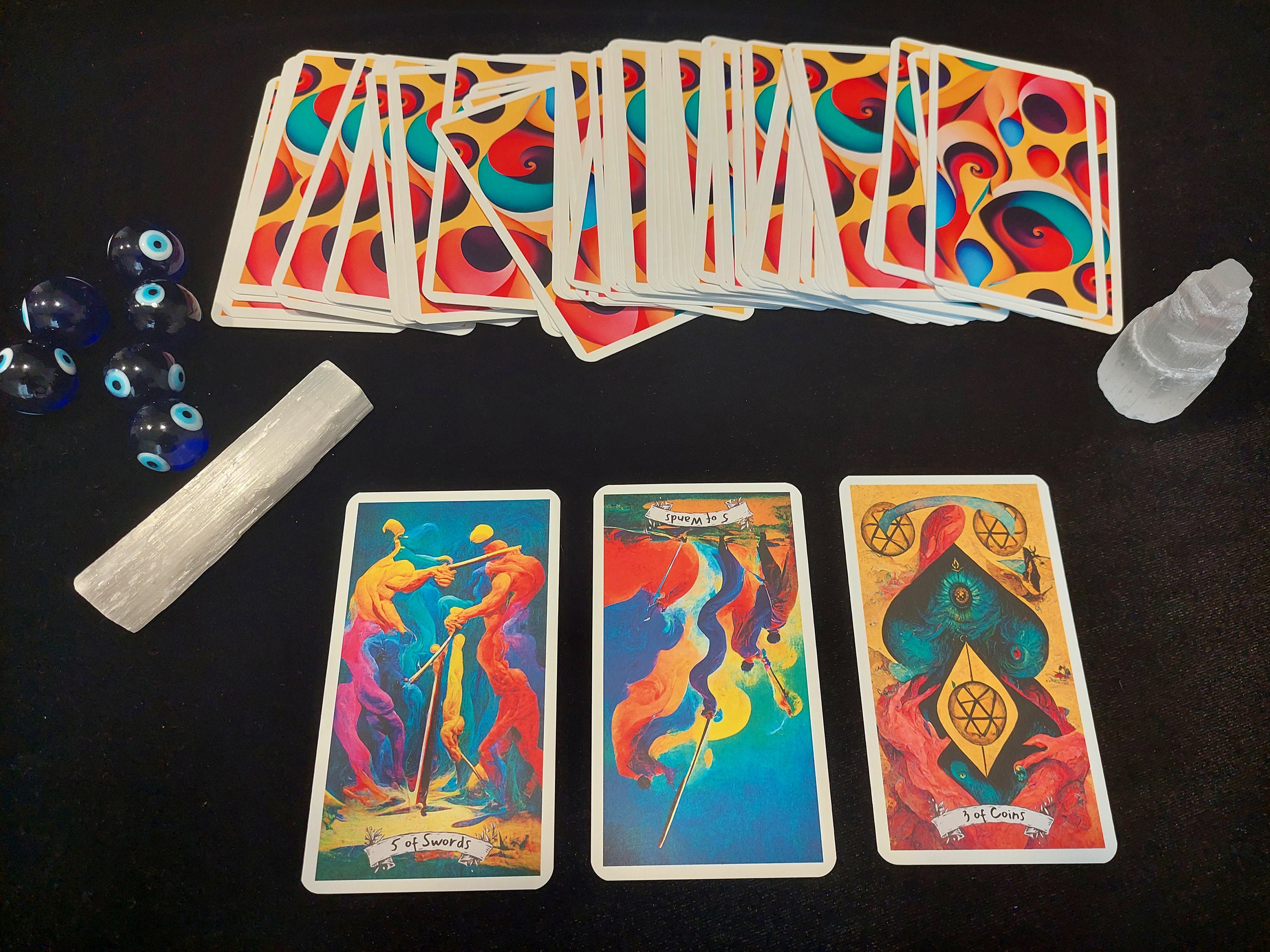 Dali Tarot Cards Surreal Tarot Deck Colorful Tarot Cards Etsy