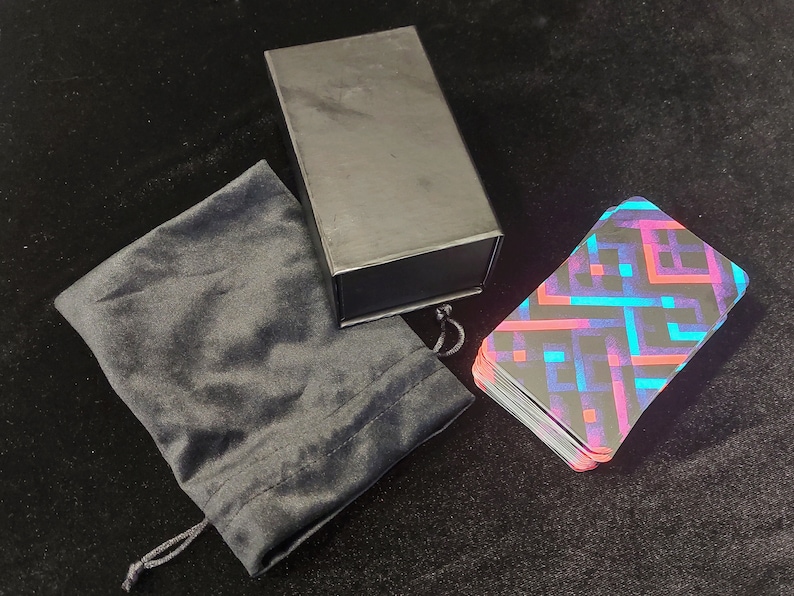 Cyberpunk Tarot Cards Full Tarot Deck Cyberpunk Gift Major Etsy