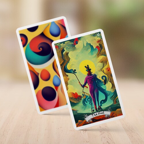 Dali Tarot Cards Surreal Tarot Deck Colorful Tarot Cards Etsy