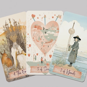 The Painted Tarot Deck + A5 Booklet - Etsy The Painted Tarot Deck + A5 Booklet - Etsy