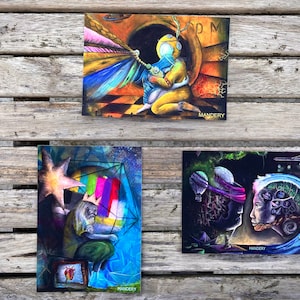 Kunstdruck Artprint Postkarten Set Kunstkarten Mandery Kollektion 1 andymandery
