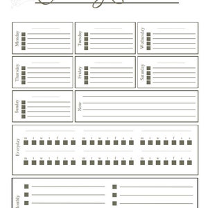 Printable Cleaning Planner, cleaning checklist, cleaning schedule image 6