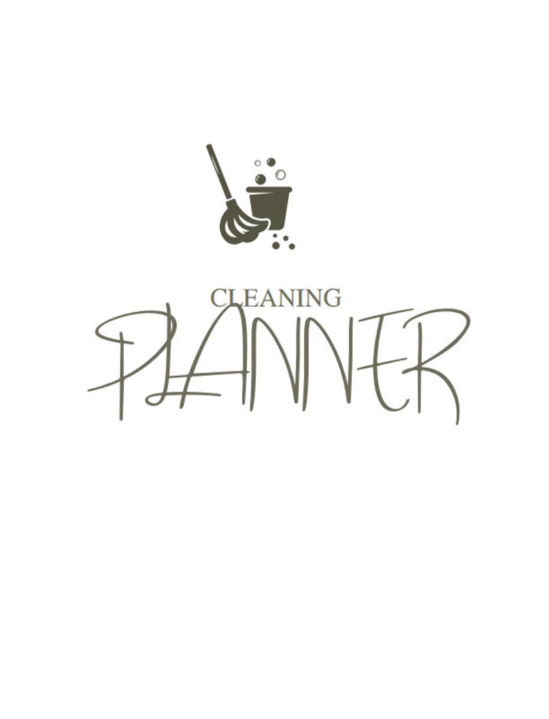 Printable Cleaning Planner, cleaning checklist, cleaning schedule image 2