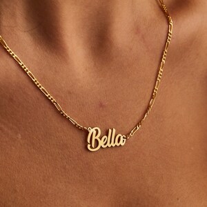 Custom Name Necklace, Christmas Gift for Her, Gold Plated Name Necklace, Personalized Name Necklace, Birthday Gift,Personalized Gift for Mom