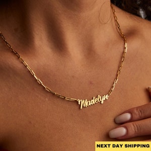 14k Gold Name Necklace, Personalized Name Necklace, Personalized Gifts for Her,  Silver Name Necklace, Tiny Name Necklace, Gift for Mom