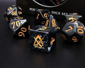 Rogue Polyhedral Dice Set - Perfect For D&D, Pathfinder and Tabletop RPG Games