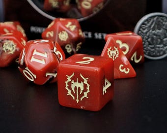 Barbarian Polyhedral Dice Set - Perfect For D&D, Pathfinder and Tabletop RPG Games