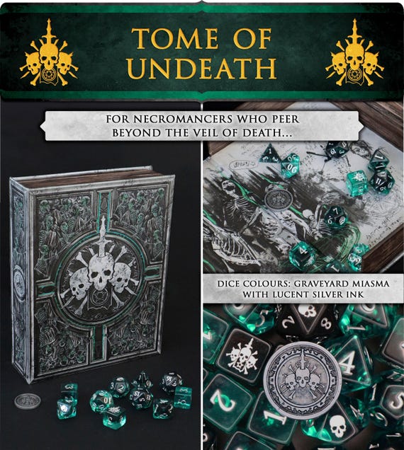 Coffret-Livre Tome Of Fury - 10 Dés Pour Jeux De Rôle - Artefact Games - Neuf