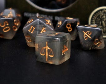 Paladin Polyhedral Dice Set - Perfect For D&D, Pathfinder and Tabletop RPG Games