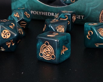 Monk Polyhedral Dice Set - Perfect For D&D, Pathfinder and Tabletop RPG Games