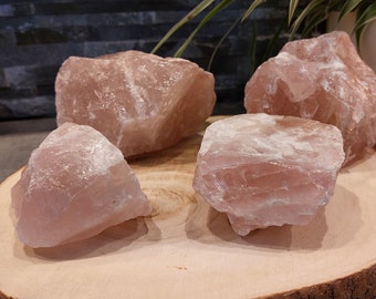 Rosenquarz Rohsteine | Brocken | Heilsteine | fair & ethisch | Edelsteine, Kristalle, Mineralien | Spirituelle Geschenke | aus Madagaskar