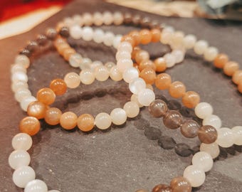Mondstein Armband | Kugel-Armband | Intuition | Weiblichkeit | Edelsteine, Kristalle | Spirituelle Geschenke | fair & ethisch