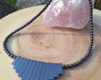 Hämatit Collier – Erdung & Schutz | Edelstein Halskette | Naturstein | Geschenkidee