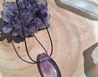 Amethyst Kette – Heilstein Schmuck & Schutzstein – Kristall Anhänger mit Kette – Geschenk für Frauen – Spiritual Crystal Necklace – Boho Sch
