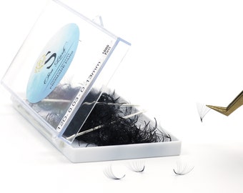 Price Only 16.2(USD)/Box Premade Fans 12D - 1000(PCS). When You Buy 25 Boxes of Premade Fans Eyelash Extension Handmade Loose Volume Lashes
