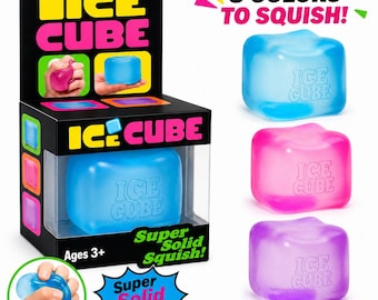 Juguete antiestrés viral con forma de cubo de hielo blando, 3 colores, de crecimiento lento, sensorial ASMR, regalo para mayores de 3 años.