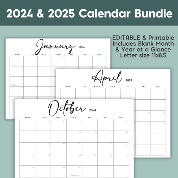 Kalender 2024 Im Hochformat Zum Ausdrucken Kalender 2025 Zum