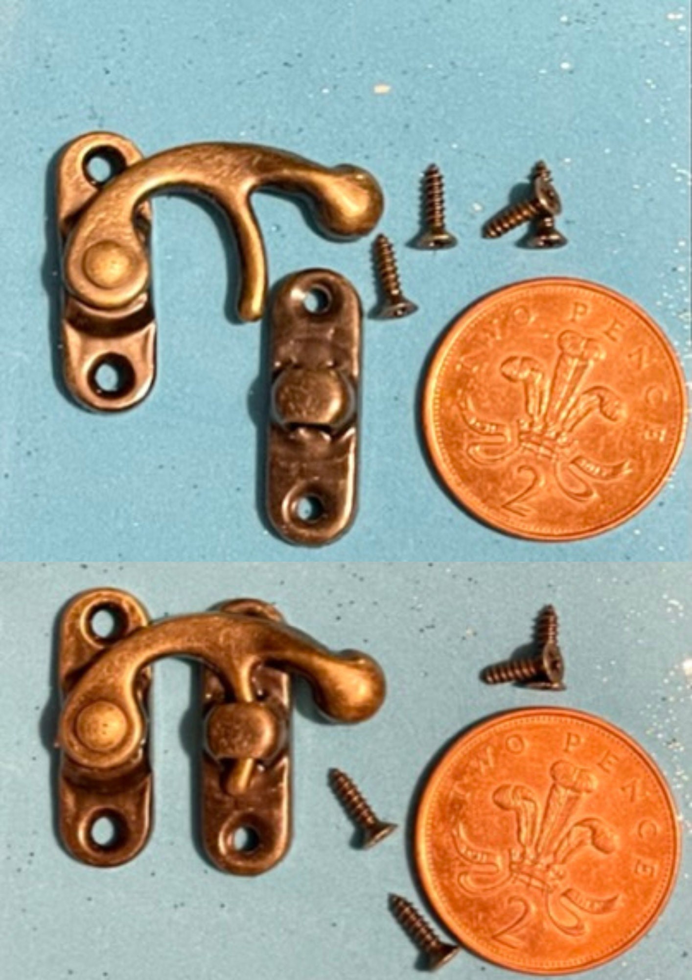 Fairy Door Handles and Hinges Handle for Fairy Door Silver, Brass