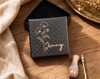 Personalized Agate Bottle Pendant Keychain, Custom Name Birth Flower Charm, Refillable Mini Perfume Vial, Handmade Natural Stone Gift