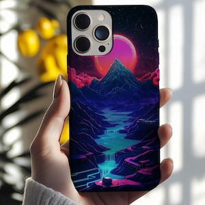 Anime Phone Case, Cyberpunk Art Anime Iphone Case, Japenese Art Phone Case for iPhone 16 15 14 13 12 11 X Pro Max,  Galaxy S25 S24 S23 Ultra