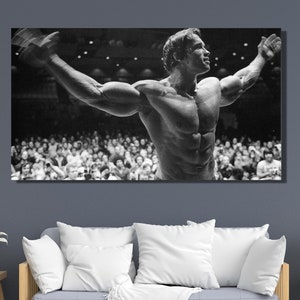 Arnold Schwarzenegger Mr Olympia 1974 Printable Poster, Arnold Schwarzenegger Classic Freestyle Pose, Printable Poster, Arnold Canvas Print