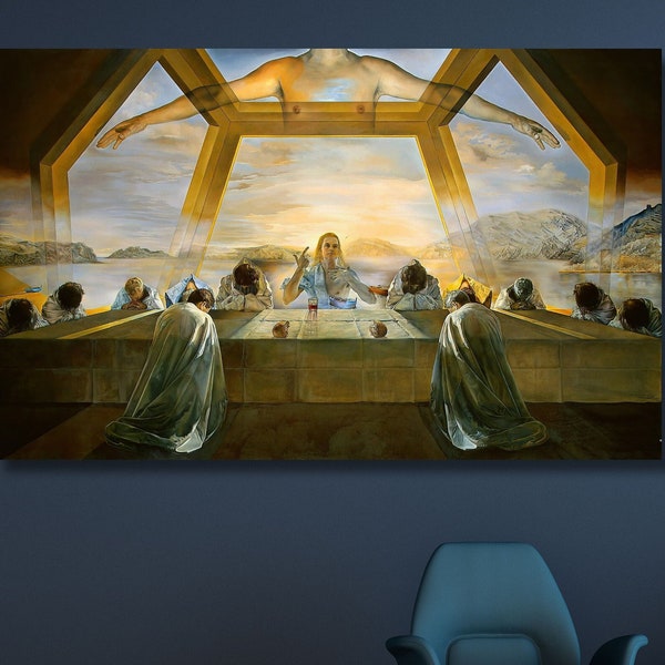 Salvador Dali Das Sakrament des letzten Abendmahls Leinwand Wandkunst, Reproduktionsdrucke, Salvador Dali Leinwand, Salvador Dali Bild, Dali Wandkunst