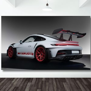 Porsche 911 GT3 RS3 Canvas Wall Art Porsche Canvas Print Porsche Wall Art Sport Car Porsche Canvas Wall Art Porsche Prints porsche gift