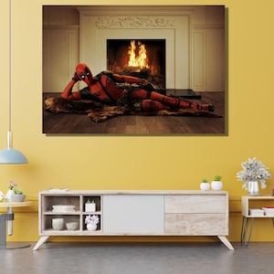 Deadpool Poster Movie Canvas Wall Art Home Decor Canvas Art, Deadpool Print, Deadpool Canvas,Deadpool Wall Art,Deadpool Canvas Ready To Hang