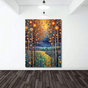 Gustav Klimt,Gustav Klimt Print Flower Forest ,Famous Gustav Artworks,Gustav Klimt Painting Gallery,Gift Home Decor,Wall Decor,Gustav Poster