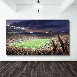 Notre Dame Stadium Canvas Wall Art Design,Poster Print Décor for Home & Office Decoration,POSTER or CANVAS READY to Hang,Notre Dame Stadium