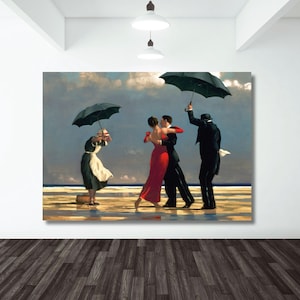 jack-the sing butler, poster di danza, coppia di ballerini, arredamento per la casa, riproduzione di arte su tela, dipinto surreale, arte moderna, stampa su tela, poster, regalo