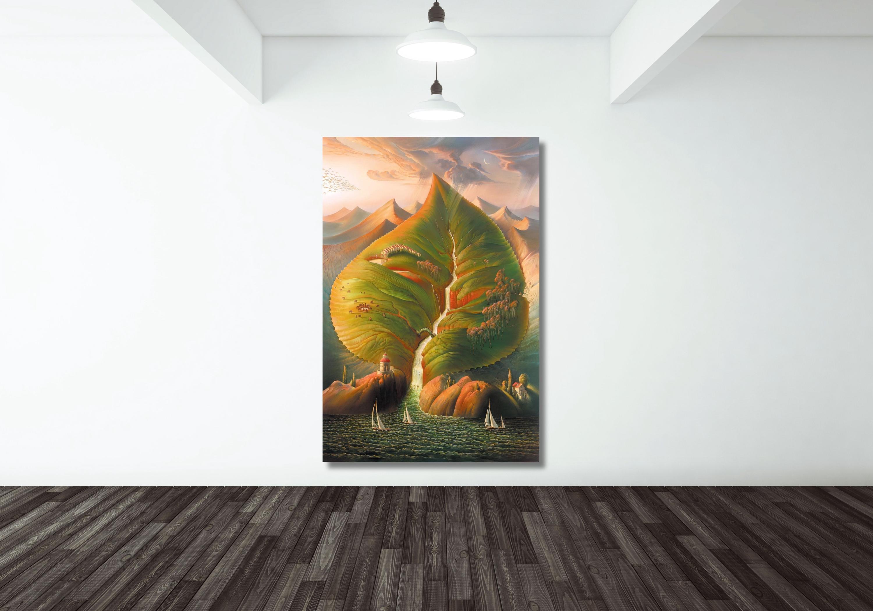 Affiche Murale Surréaliste Rob Gonsalves – Impression Sur Toile 40 X 60 Cm – Déco Chambre, Salon, Bureau