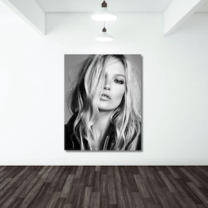 Kate Moss Print, Black and White, Kate Moss Poster, Feminist Wall Art, Life Is A Joke, Digital Art Prints, Kate Moss Wall Art, Fashion Print