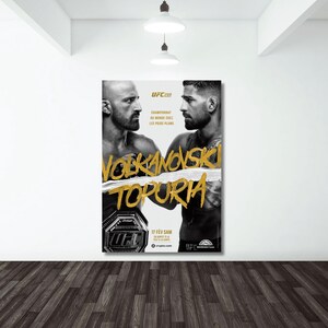 UFC 298 Alexander Volkanovski Vs. Ilia Topuria Featherweight Championship Title Whittaker Costa Fight Poster Ultimate Fighting Greatest