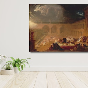 Belshazzar's Feast Canvas Print, John Martin Wall Art