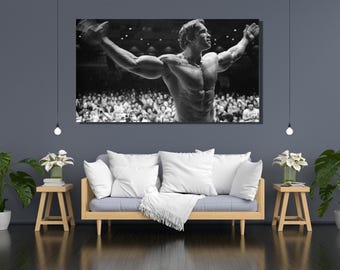 Arnold Schwarzenegger Mr Olympia 1974 Leinwanddruck