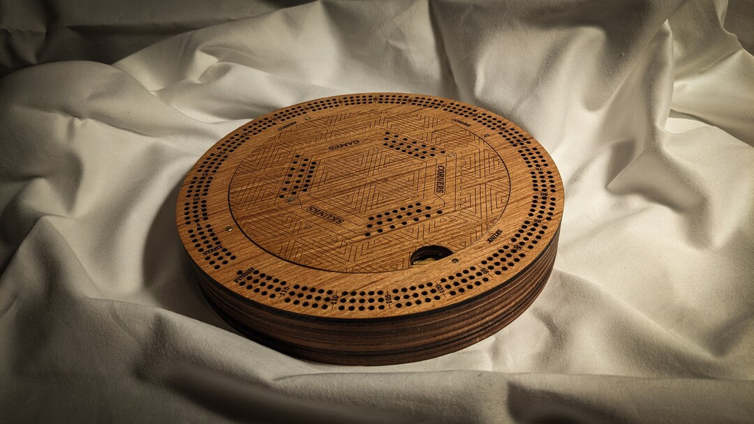Cribbage Board Laser Cut W/ Skunks Corners & Games Etsy UK
