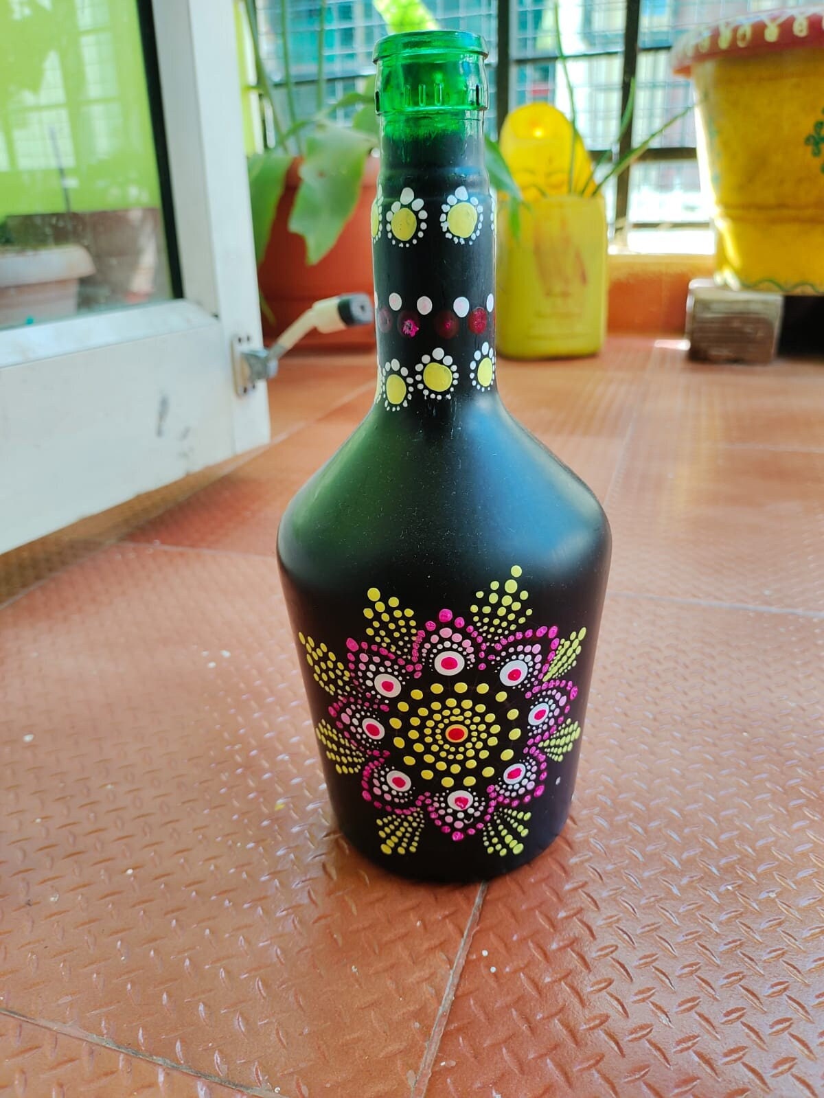 Buy Handmade Bottle Painting-mandala Art Online in India - Etsy