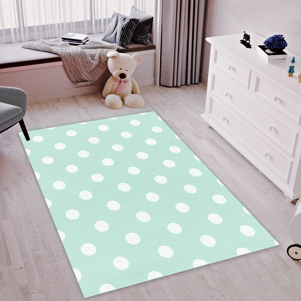 Polka Dot Rug Etsy