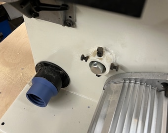 Extraction adapter band saw RecordPower Sabre Cut 250 to Nilsfisk 36/44 hose STL file download