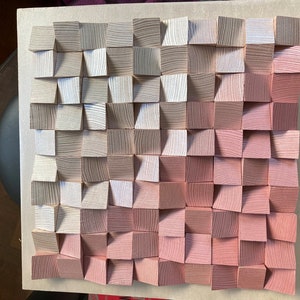 Schöne Malerei Holz Relief leuchtende Malerei Acryl Sound Diffusor Art Deco zeitgenössische Ankleidewände Geschenk einzigartige Geburt