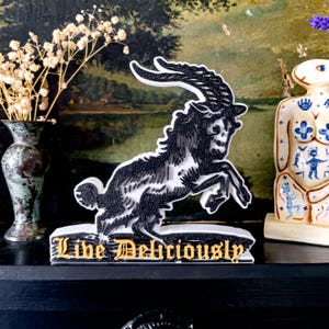 Black Phillip - Witch &quot;Live Deliciously&quot; Display Model *FREE UK POSTAGE*